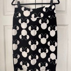 Minnie Mouse Black and White pencil skirt MED